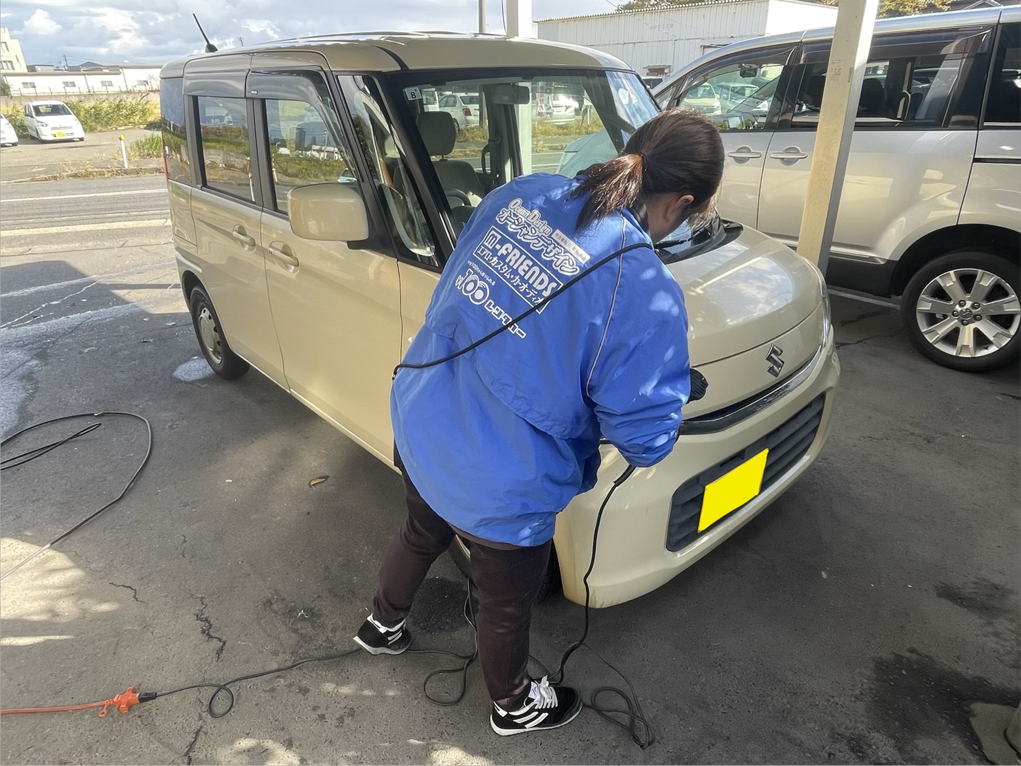 今日もピカピカに！丁寧な洗車で気持ちよくお迎えします