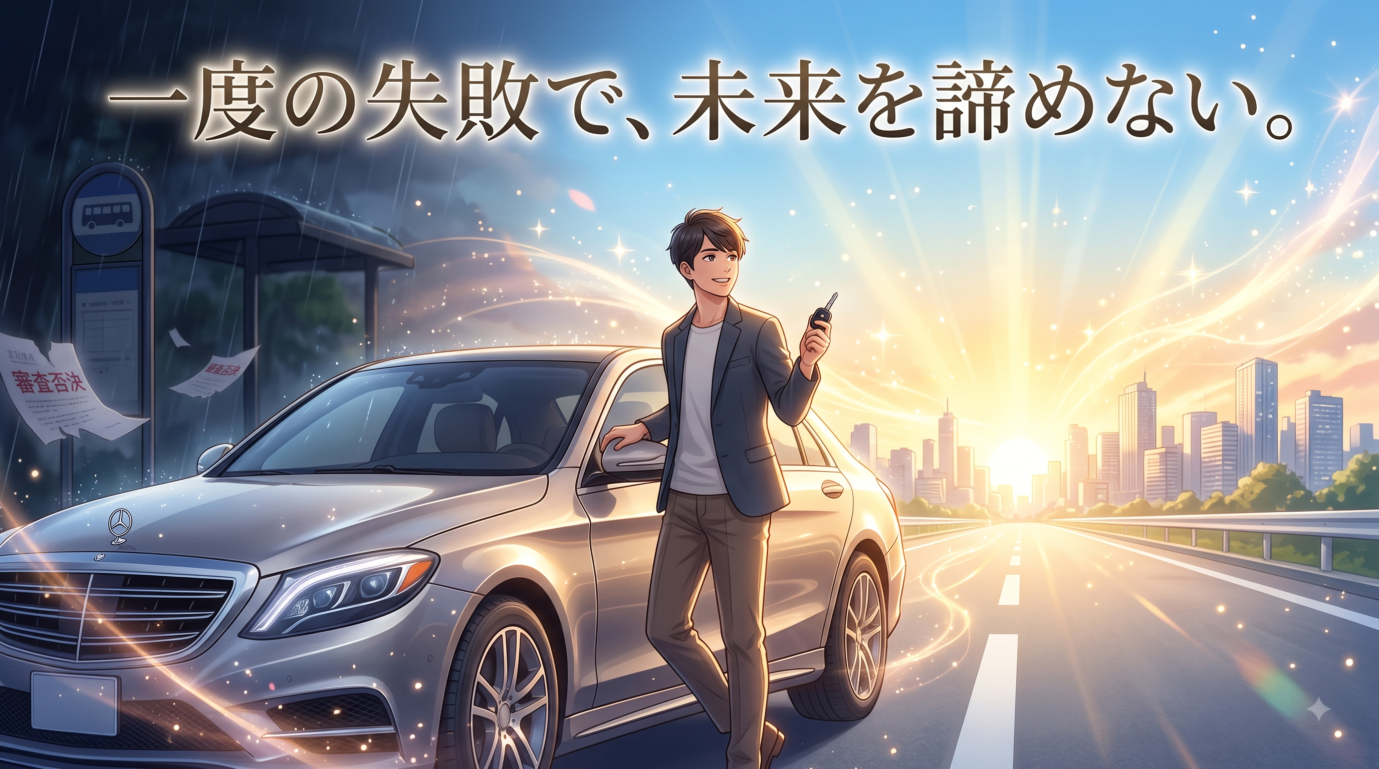「一度の失敗で未来を諦めない」自社ローンで車を手に入れ、希望の未来へ向かう若者