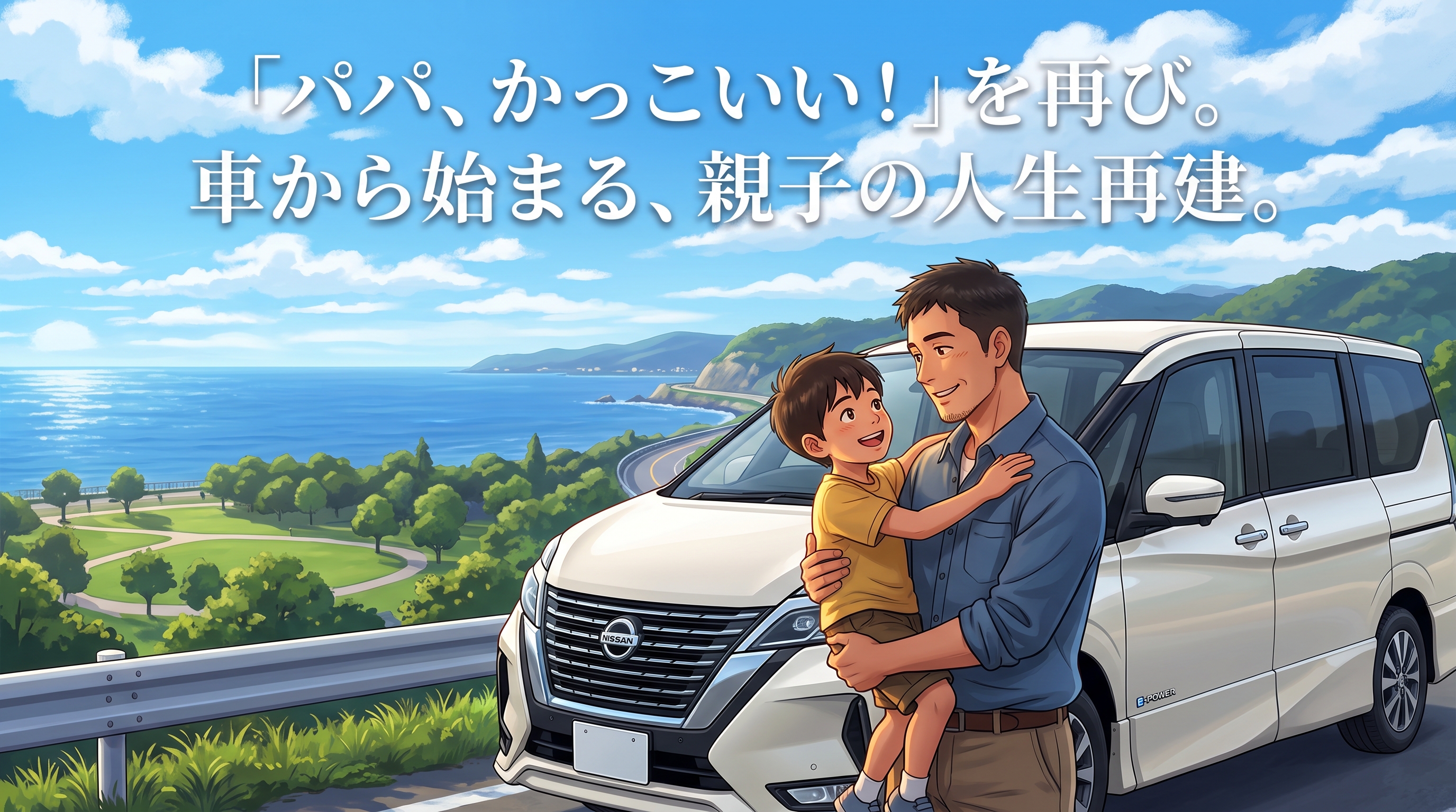「パパかっこいい」自社ローンで車を購入し親子の絆を取り戻したブログ見出し画像