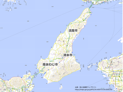 淡路島３市の地図
