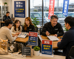美濃加茂市・可児市・多治見市・関市・各務原市で中古車販売・車買取・無料査定・自社ローン相談ができるカーマッチ岐阜美濃加茂店