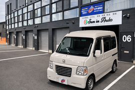 バモスホビオ 4WD MT パールホワイト 軽バン 中古車