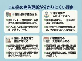 免許更新がわかりにくい理由