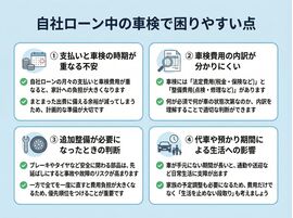 自社ローンの車検で困りやすい点
