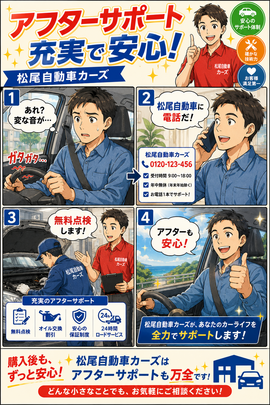 カーマッチ アフターサポート充実で安心 松尾自動車カーズ