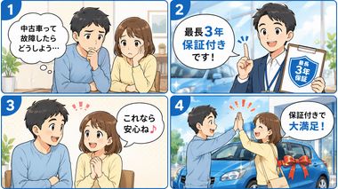 中古車購入・保証付きで安心カーライフ|カーマッチ福岡小郡店の自社ローン 中古車購入・保証付きで安心カーライフ|カーマッチ福岡小郡店の自社ローン