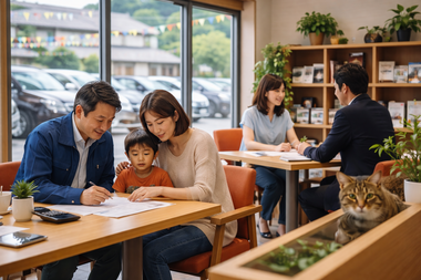 岐阜で自社ローン・中古車販売・車買取をまとめて相談できるカーマッチ岐阜美濃加茂店の風景