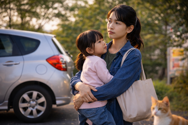 送迎車が必要なシングルマザーの決断｜美濃加茂で自社ローンと高価買取を支える相談風景