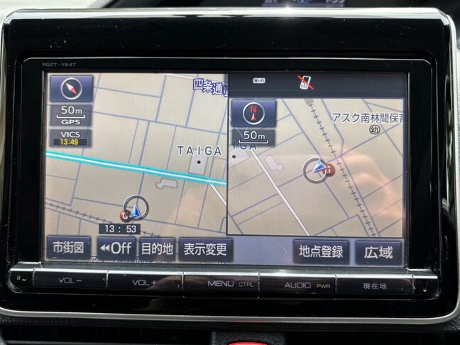 トヨタ純正ナビ装備で遠出の際も安心！