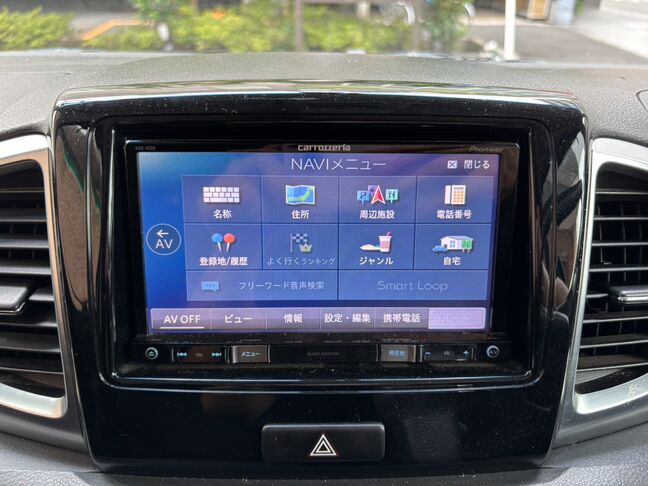 カーナビ完備！安心してドライブ頂けます。【スペーシアカスタム】